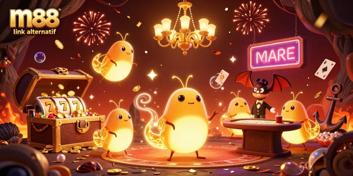 Experience the thrill of m88 link alternatif with colorful casino action, jackpot reels, and playful characters.