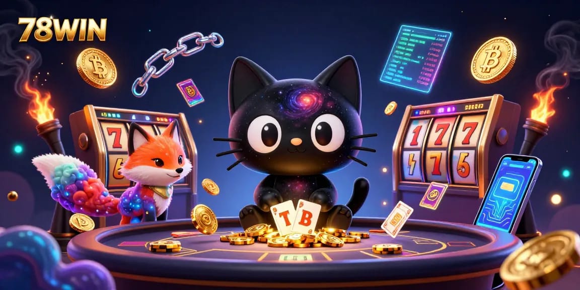Engage in thrilling gaming at 78WIN with captivating cosmic casino experiences featuring vibrant characters.