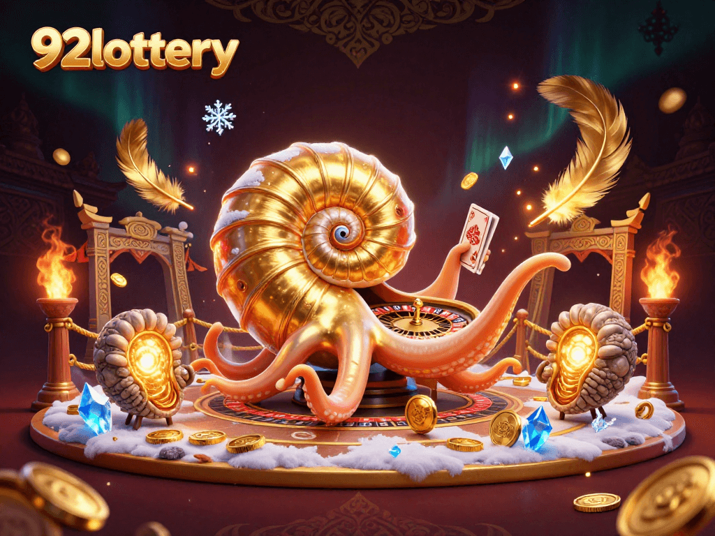 Experience thrilling gameplay at 92lottery with vibrant characters and dynamic casino elements.