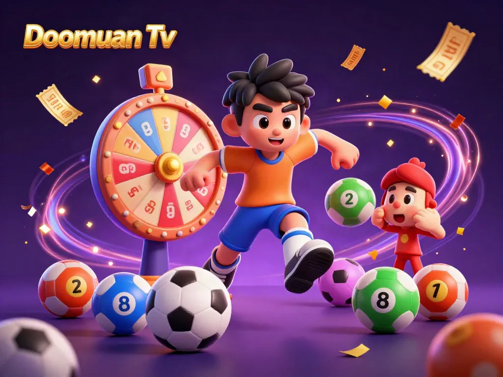 Engage with Doomuan Tv's vibrant sports betting scene, showcasing dynamic action and colorful elements.