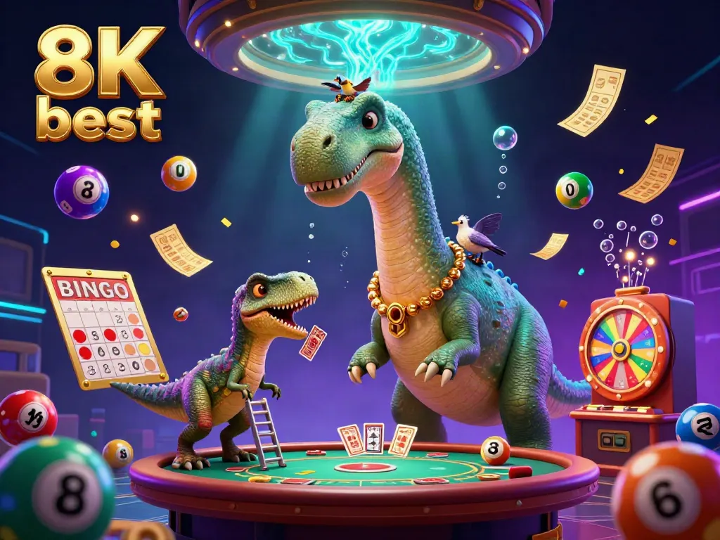 Engage in thrilling casino action with the 8K best dinosaur dealer and dynamic game elements.