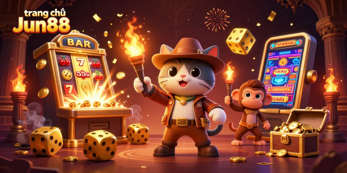 Experience the allure of gambling at trang chủ Jun88 with a cat archaeologist uncovering riches.