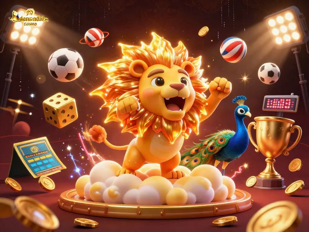 Engage in action at udenlandske casino with vibrant 3D illustrations featuring dynamic game elements.