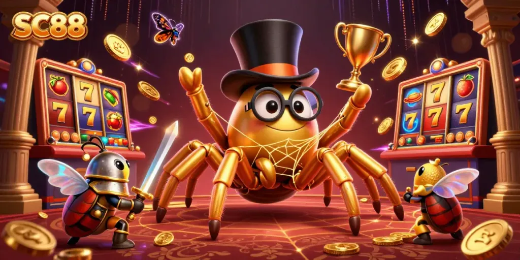 Engage in thrilling SC88 casino adventures with vibrant elements and characters.