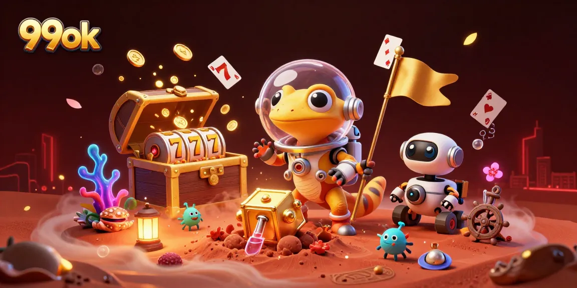 Experience thrilling gaming adventures at 99ok with vibrant casino elements and exciting visuals.