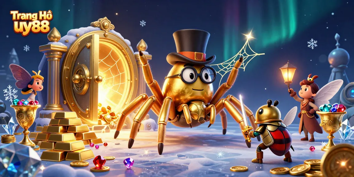 Win big at Trang Chủ uy88 with vibrant casino games and characters engaging in action.
