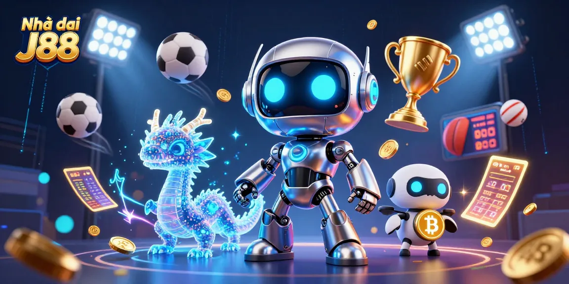 Join the action at Nhà cái J88 with an exciting 3D casino scene, showcasing vibrant gaming elements.