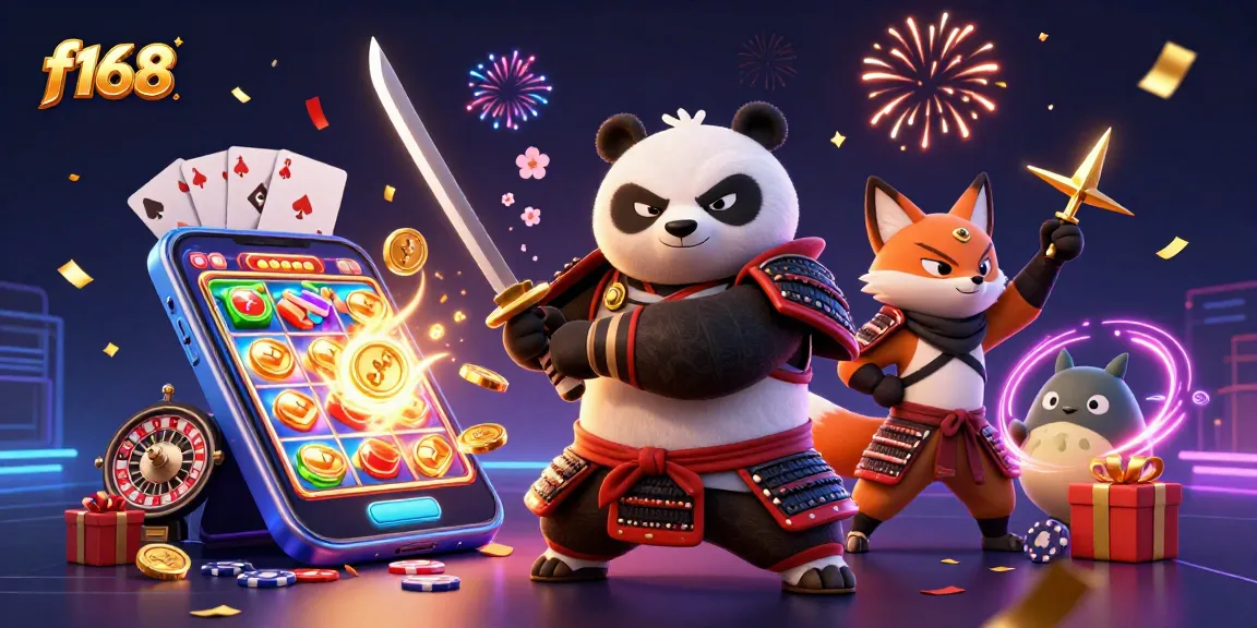 Experience f168 slots with dynamic characters in an engaging casino scene full of excitement.